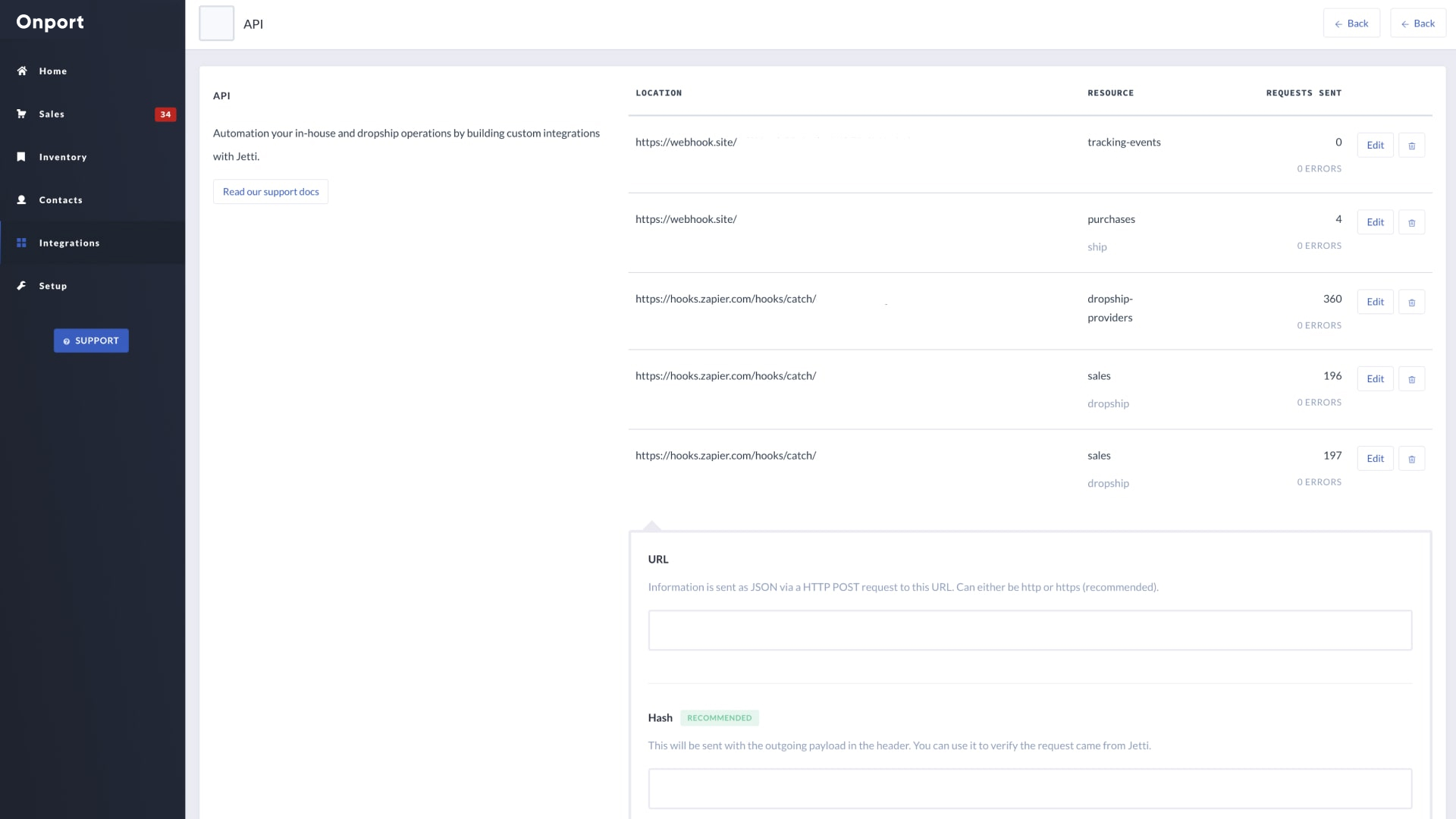 API custom workflows