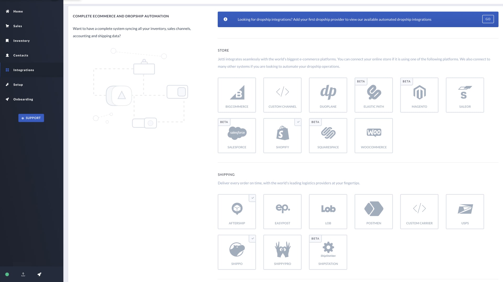 Vendor integrations